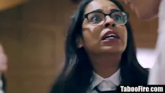 Play Geeky Teen's First Threesome: Rough Lesbian Sex with Stepbrother & Stepsister
